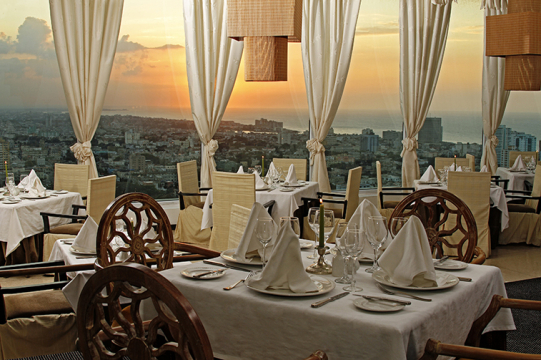 Gourmet restaurant Sierra Maestra at the Tryp Habana Libre.