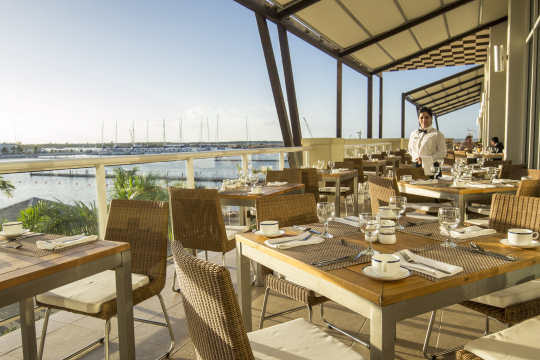 Terrace at the Buffet Restaurant El Pilar. Meliá Marina Varadero