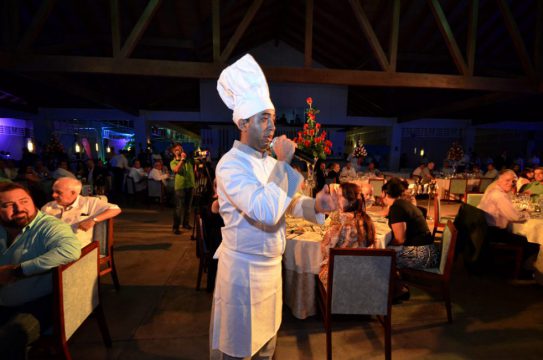 Momento Wow durante Cena 25 aniversario Meliá Hotels International Cuba