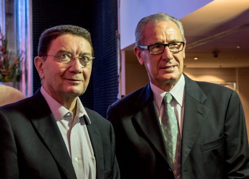 Gabriel Canavés junto a Taleb Rifai, secretario general de la OMT 